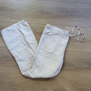 Womens 100% Linen Victoria Secret long pant